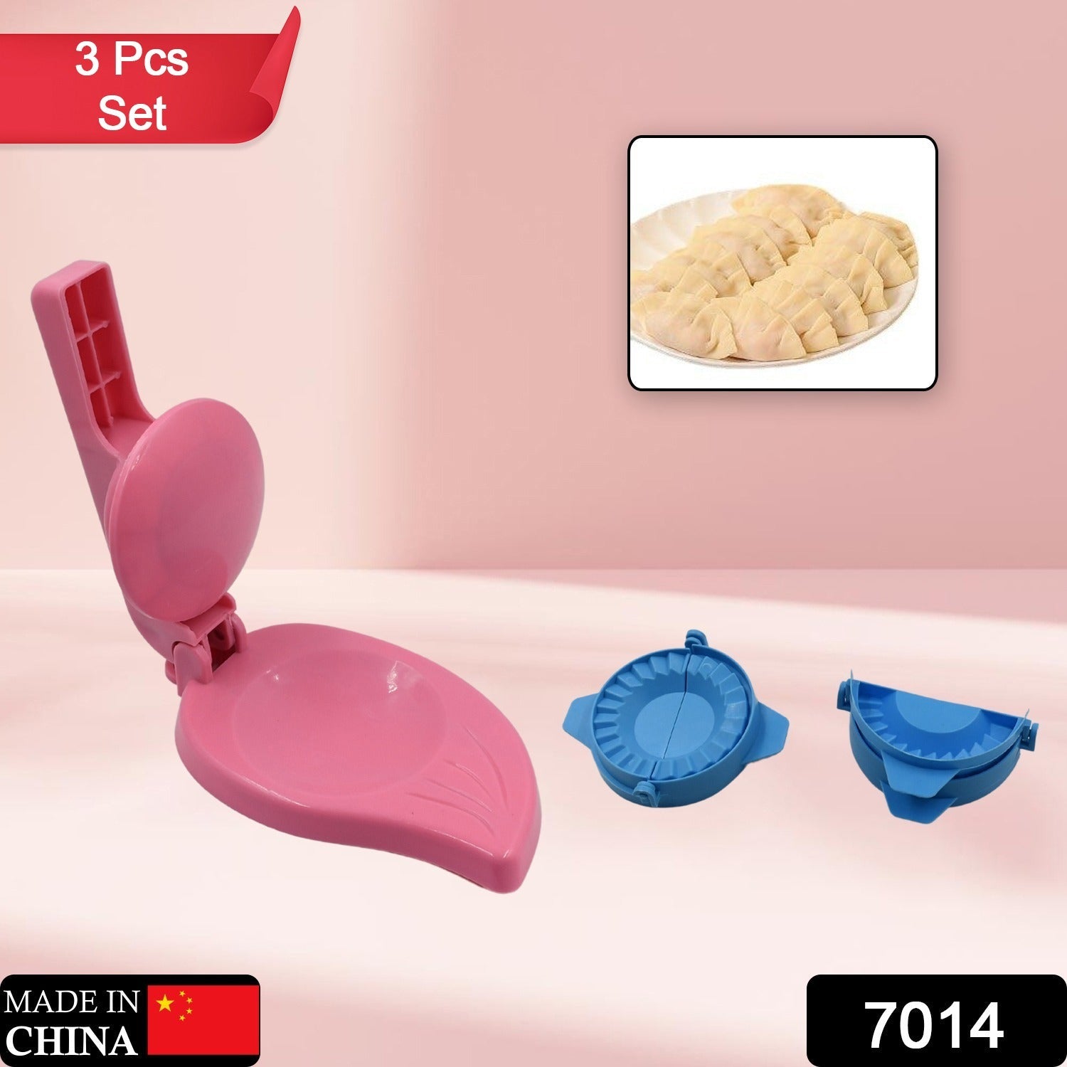 7014 Puri Press & Dough Press Set Dumpling Dough Press Pastry Maker Mould Mold & Puri Press Maker High Quality Kitchen Product Use For Gujiya Making ( 3 Pcs Set ) 7014 Puri Press & Dough Press Set Dumpling Dough Press Pastry Maker Mould Mold & Puri Press Maker High Quality Kitchen Product Use For Gujiya Making ( 3 Pcs Set )